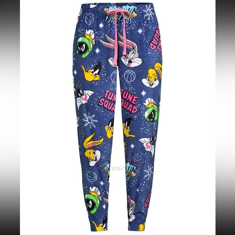NWOT Looney Tunes Space Jam A New Legacy Fleece Pajama Pants Joggers Size Small